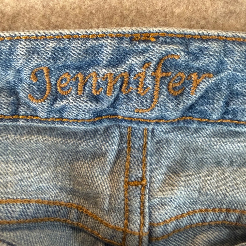 Kimes Ranch Jennifer Jeans 4/32 Western Flare Light Wash Distressed Blue Denim - Picture 4 of 11